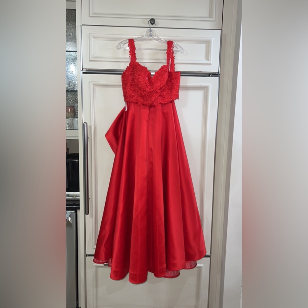 Red Two Piece Prom/ Evening dress